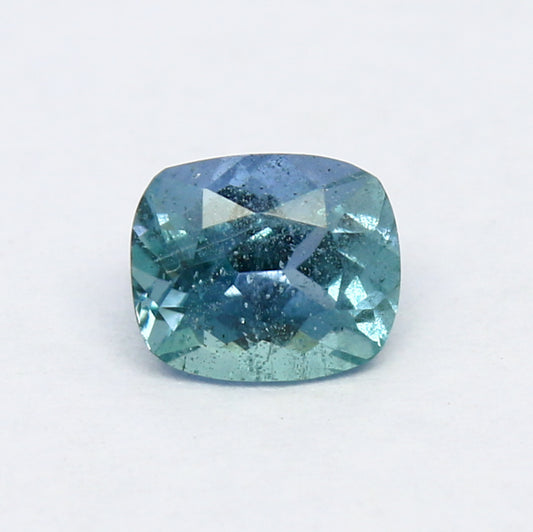 Natural Rare Blue Kornerupine 0.59 Carat 5.5x4.6 MM Cushion Shape Faceted Gemstone