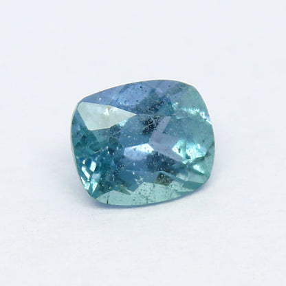 Natural Rare Blue Kornerupine 0.59 Carat 5.5x4.6 MM Cushion Shape Faceted Gemstone