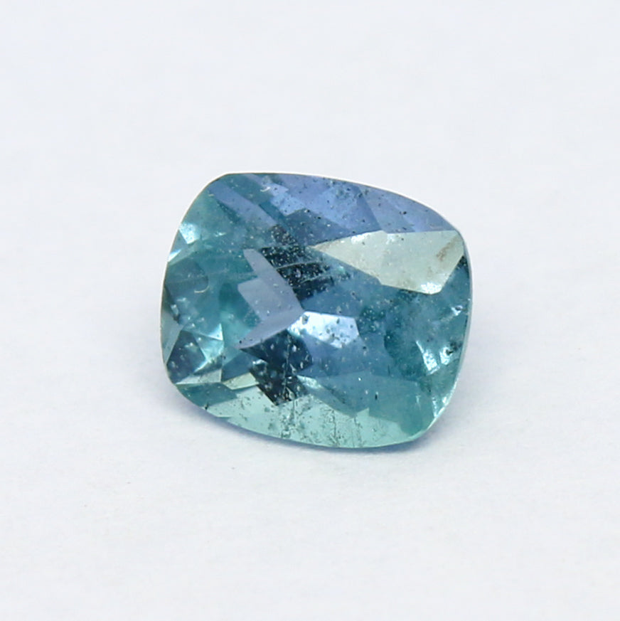 Natural Rare Blue Kornerupine 0.59 Carat 5.5x4.6 MM Cushion Shape Faceted Gemstone