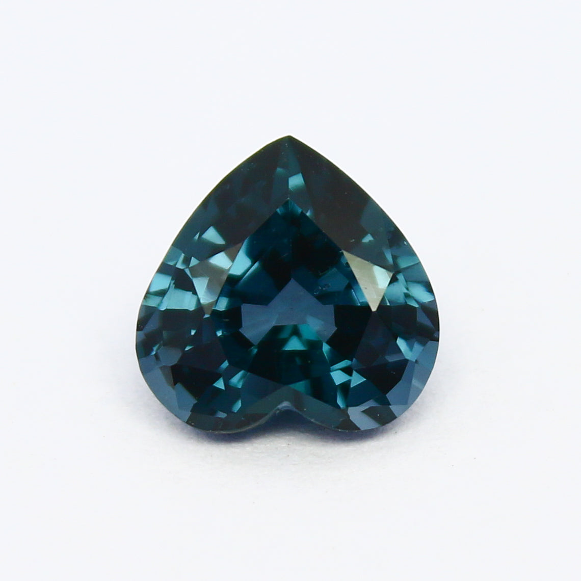 Natural Blue Spinel 1.82 Carat 7.7x7.5 MM Heart Shape Faceted Gemstone