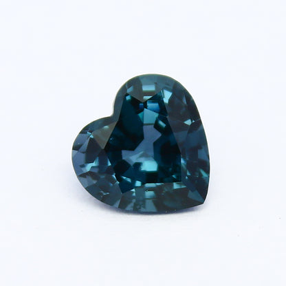 Natural Blue Spinel 1.82 Carat 7.7x7.5 MM Heart Shape Faceted Gemstone