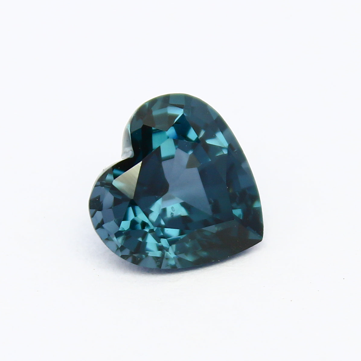 Natural Blue Spinel 1.82 Carat 7.7x7.5 MM Heart Shape Faceted Gemstone