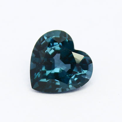 Natural Blue Spinel 1.82 Carat 7.7x7.5 MM Heart Shape Faceted Gemstone