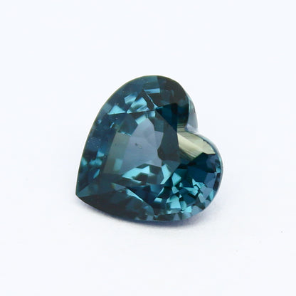 Natural Blue Spinel 1.82 Carat 7.7x7.5 MM Heart Shape Faceted Gemstone