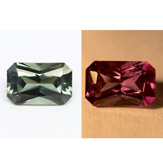 Natural Color Change Garnet 0.57 Carat 6x3.8 MM Octagon Shape Faceted Gemstone