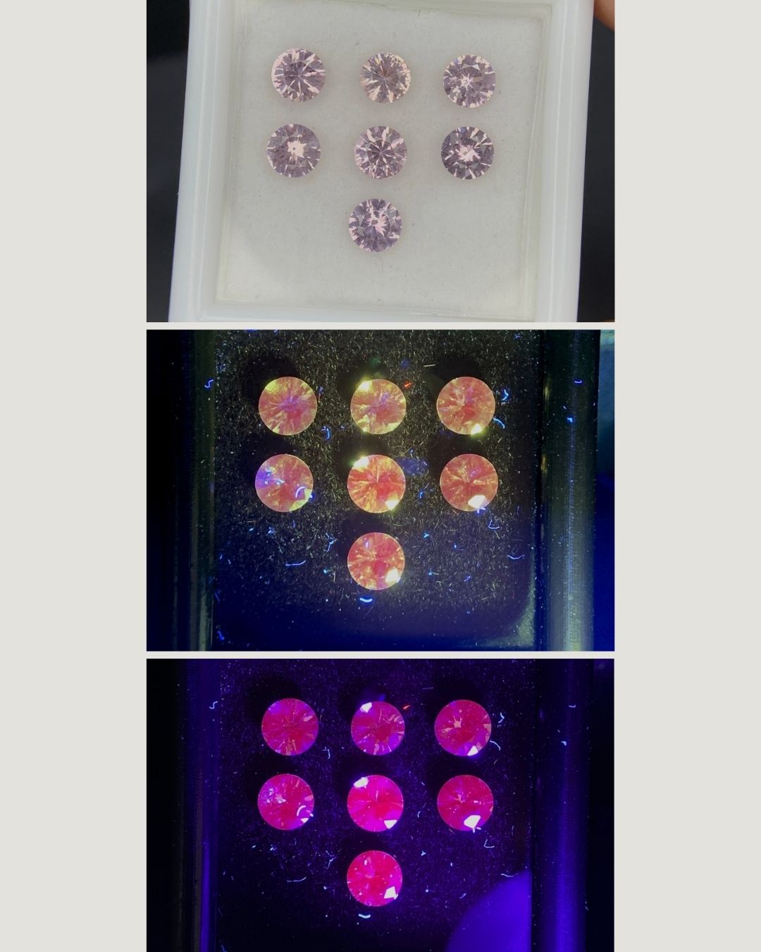 Natural Rare Dragon Garnet / Fluorescent Chromium Vanadium Malaya Garnet Lot 1.79 Carat 4x4 MM Round Shape Faceted Gemstone 7 Piece Lot 