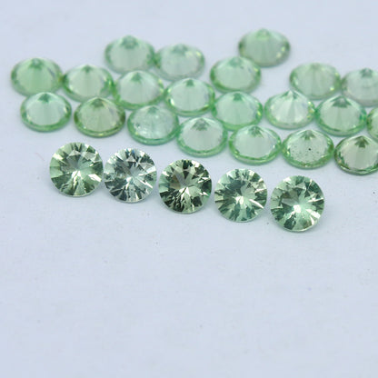Natural Rare Kornerupine Lot 4x4 MM Round Shape Faceted Gemstone Lot