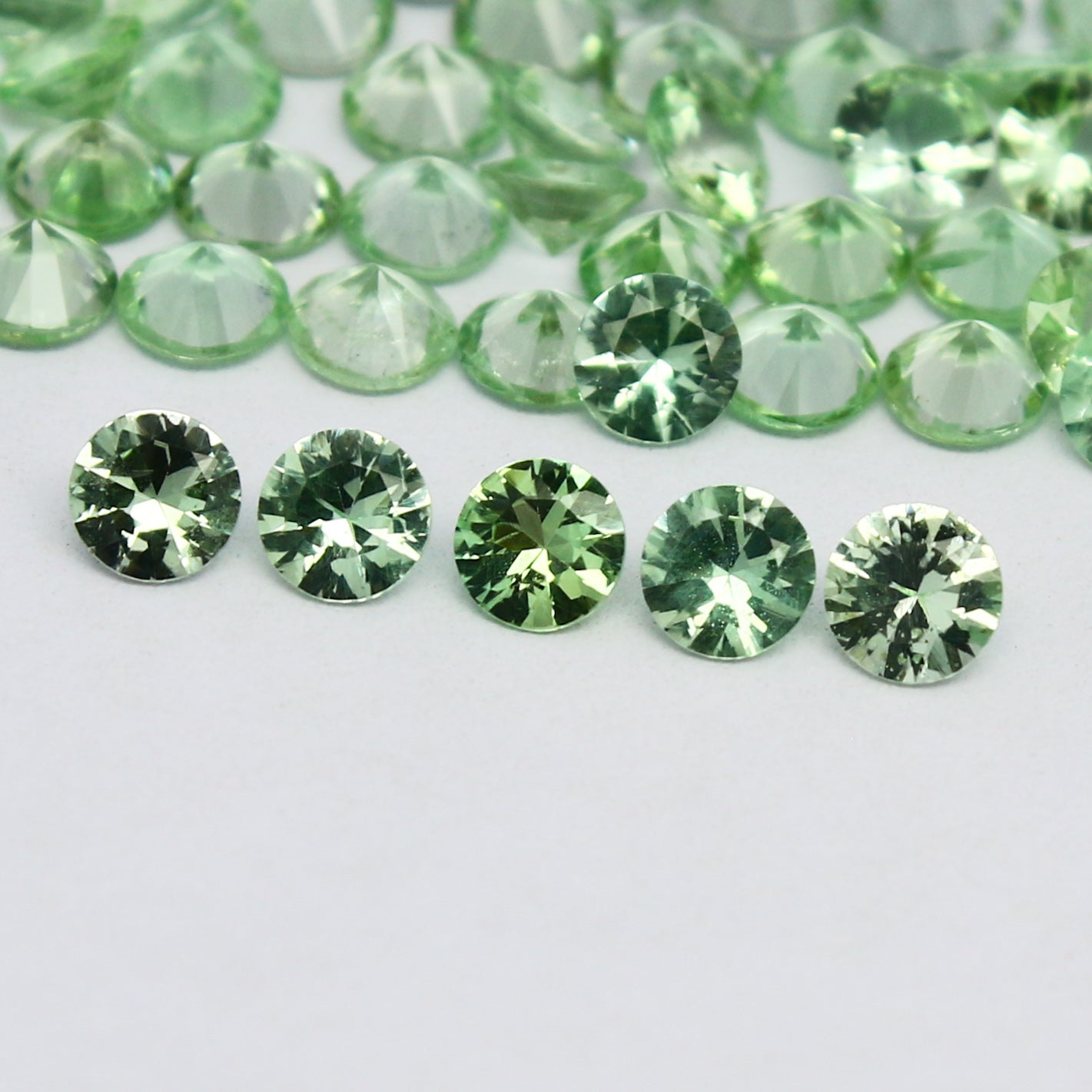 Natural Rare Kornerupine Lot 3.5x3.5 MM Round Shape Faceted Gemstone Lot