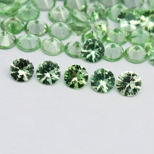 Natural Rare Kornerupine Lot 3.5x3.5 MM Round Shape Faceted Gemstone Lot