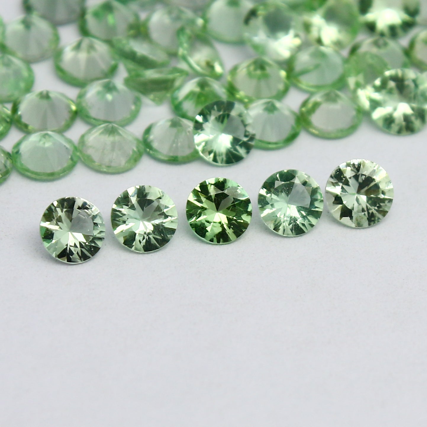 Natural Rare Kornerupine Lot 3.5x3.5 MM Round Shape Faceted Gemstone Lot