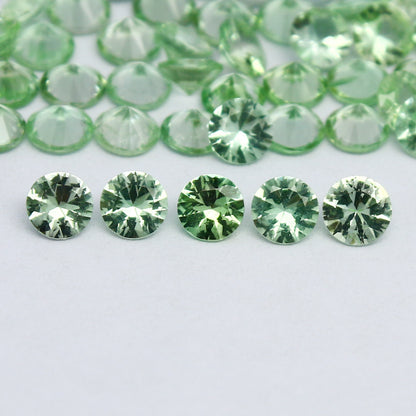 Natural Rare Kornerupine Lot 3.5x3.5 MM Round Shape Faceted Gemstone Lot