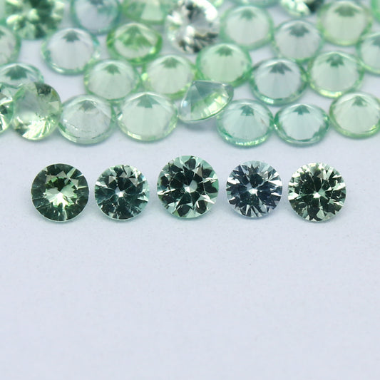 Natural Rare Kornerupine Lot 2.5x2.5 MM Round Shape Faceted Gemstone Lot