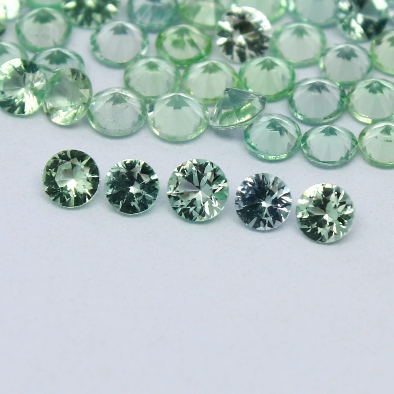 Natural Rare Kornerupine Lot 2.5x2.5 MM Round Shape Faceted Gemstone Lot