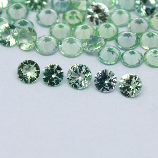 Natural Rare Kornerupine Lot 2.5x2.5 MM Round Shape Faceted Gemstone Lot
