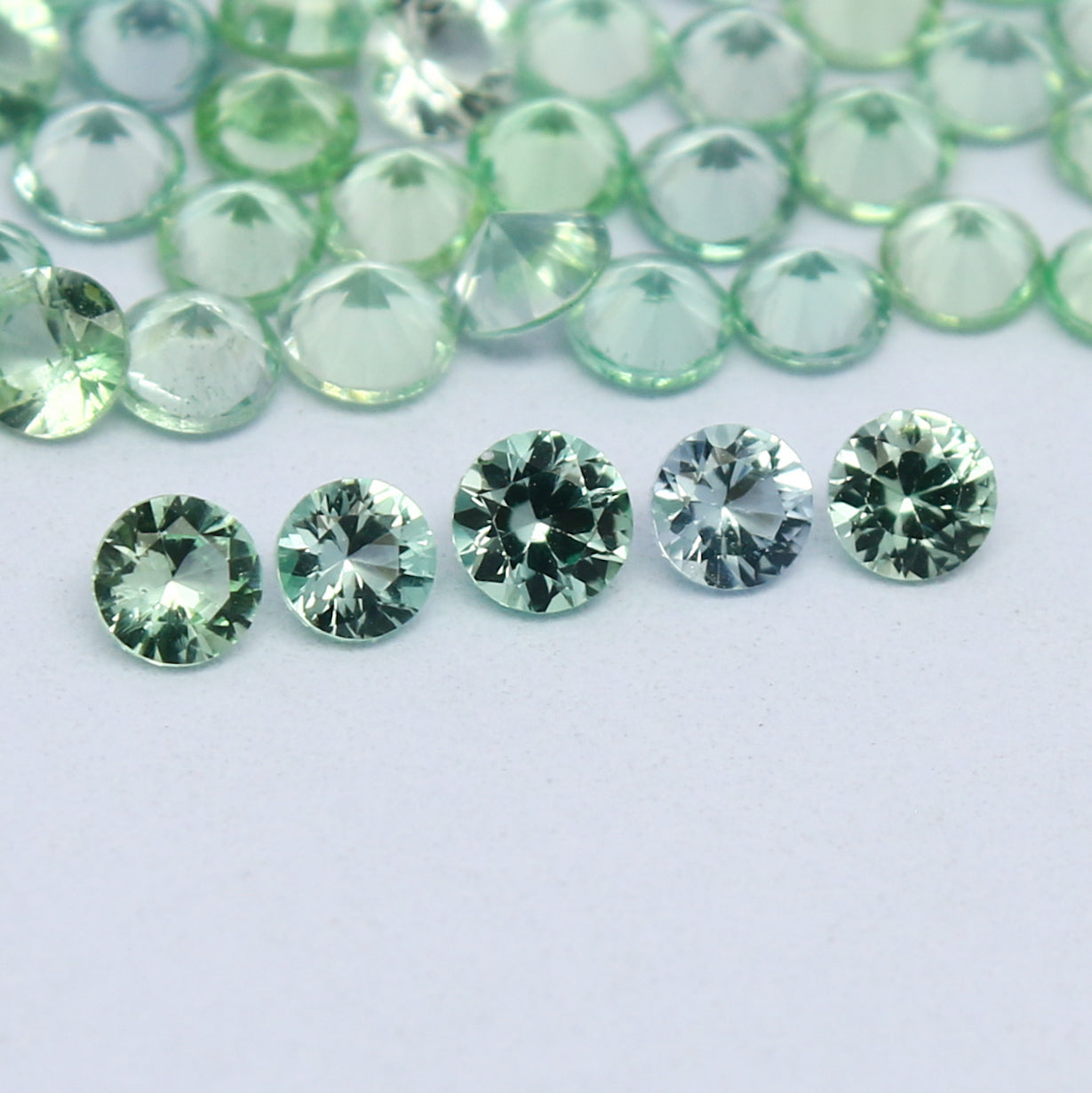 Natural Rare Kornerupine Lot 2.5x2.5 MM Round Shape Faceted Gemstone Lot