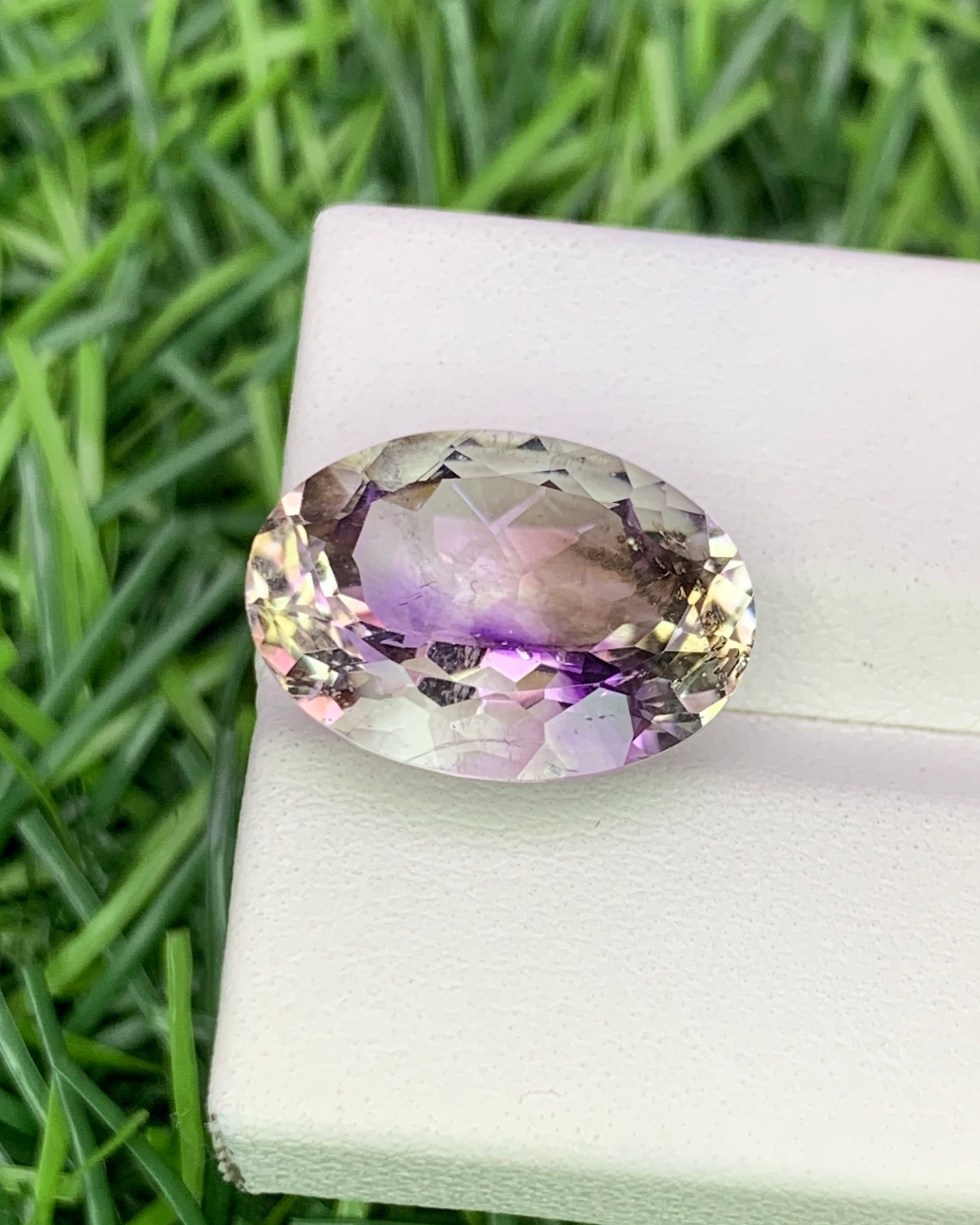 Natural Super Seven 8.43 Carat 16x12 MM Oval Shape Faceted Gemstone with 7 Crystals Healing Stone Seven Chakra Melody Stone