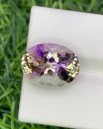 Natural Super Seven 8.43 Carat 16x12 MM Oval Shape Faceted Gemstone with 7 Crystals Healing Stone Seven Chakra Melody Stone