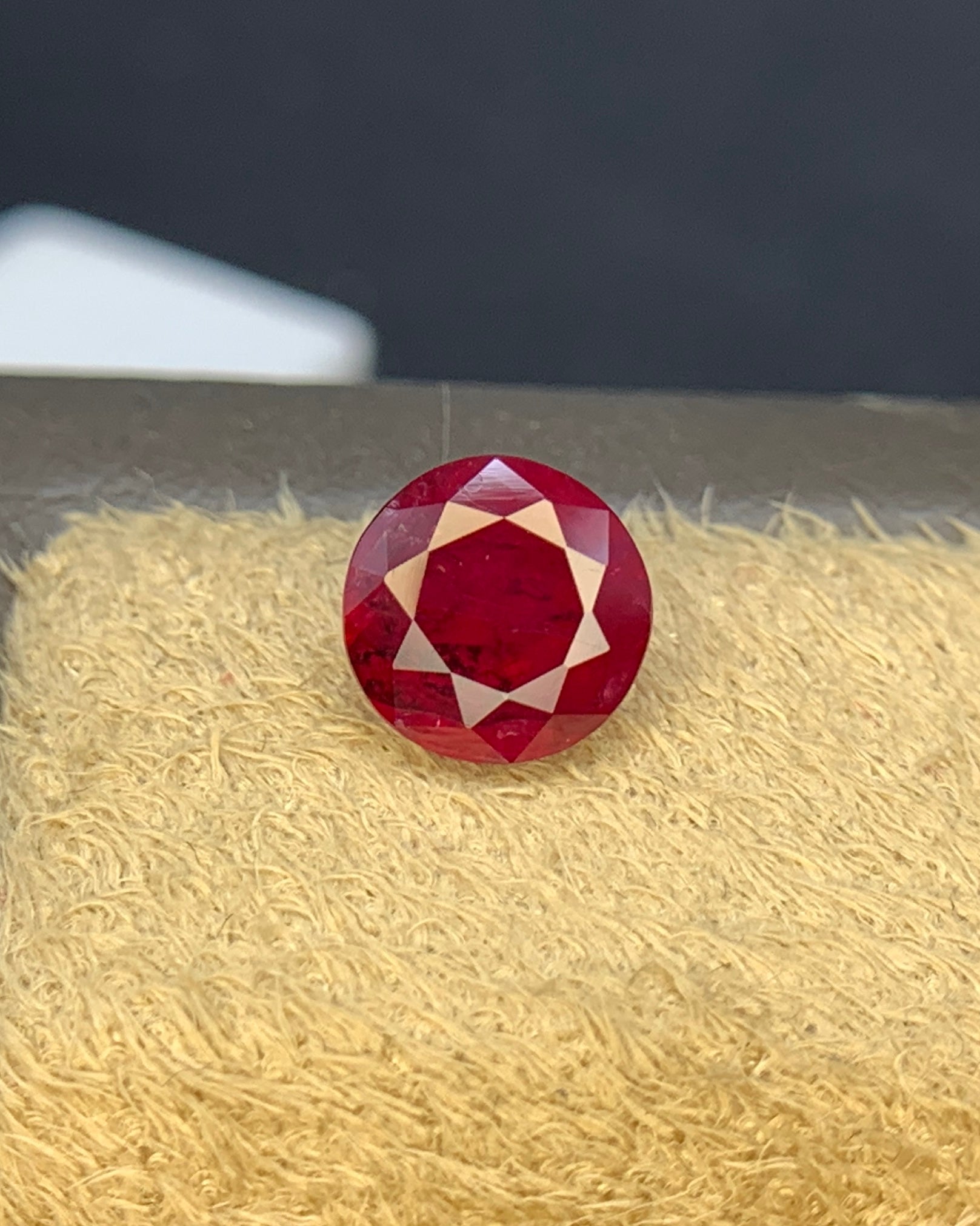 Natural Ruby 1.20 Carat 6.3x6.3 MM Round Shape Faceted Gemstone 