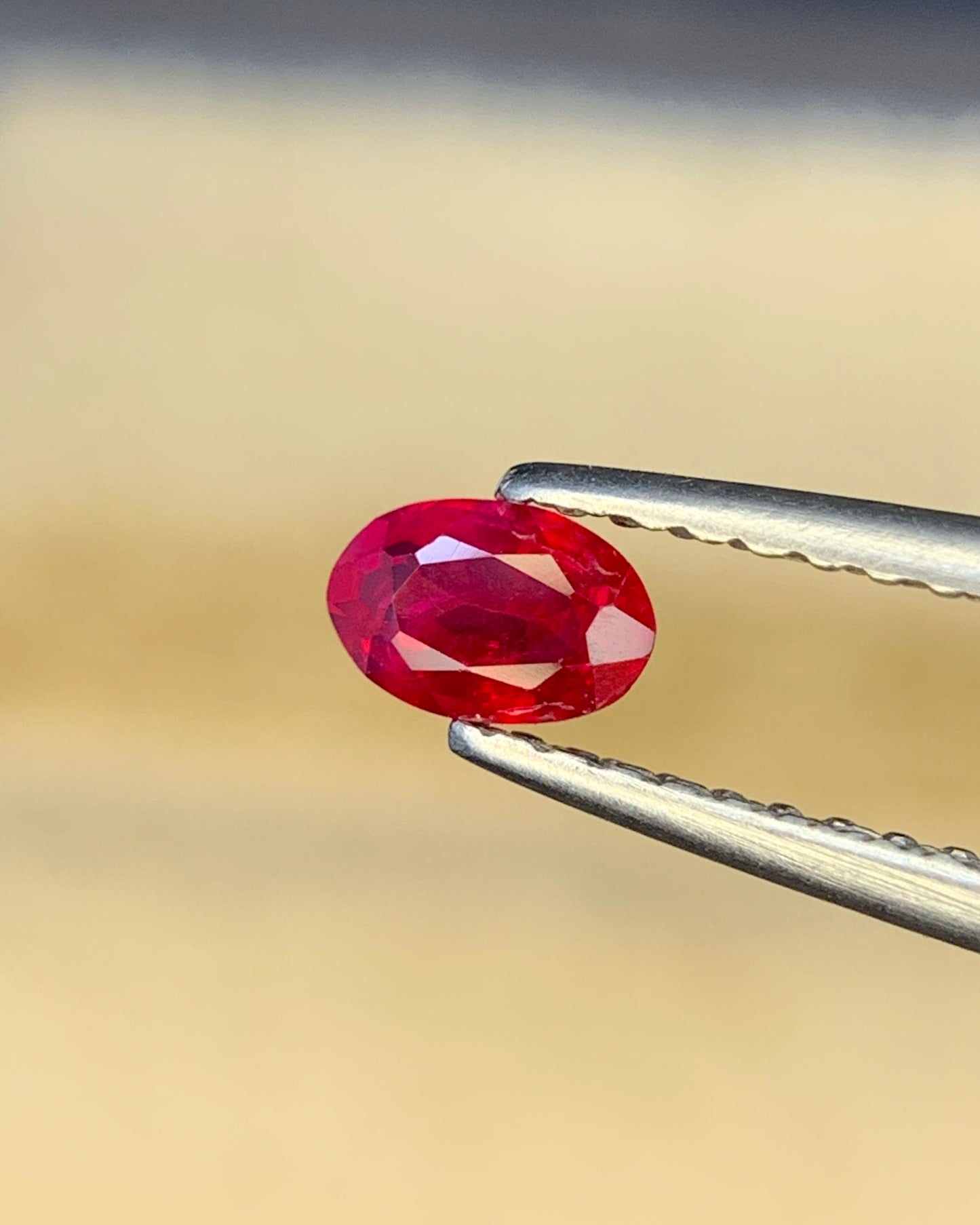 Natural Ruby 0.36 Carat 5x3.3 MM Oval Shape Faceted Gemstone