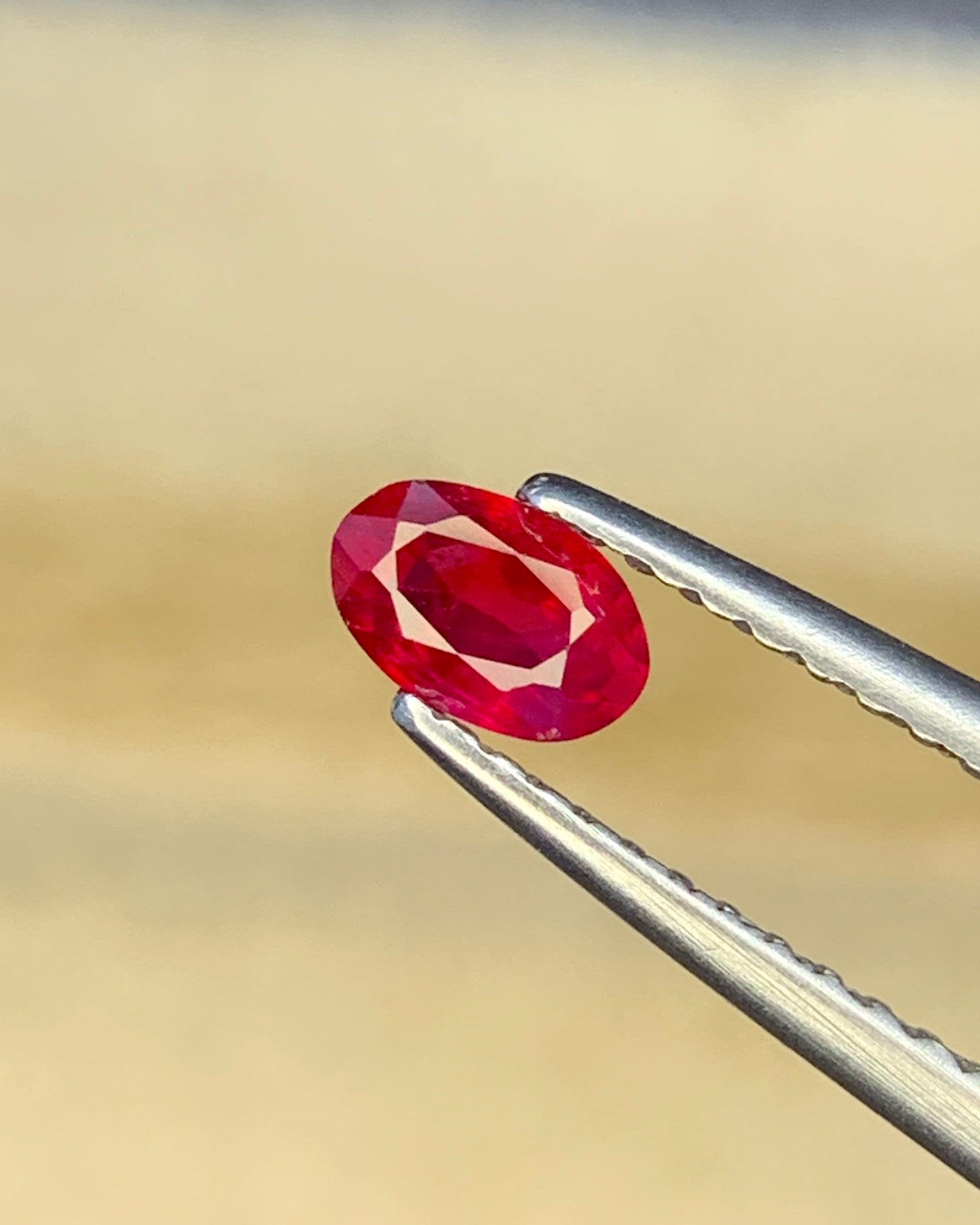 Natural Ruby 0.36 Carat 5x3.3 MM Oval Shape Faceted Gemstone