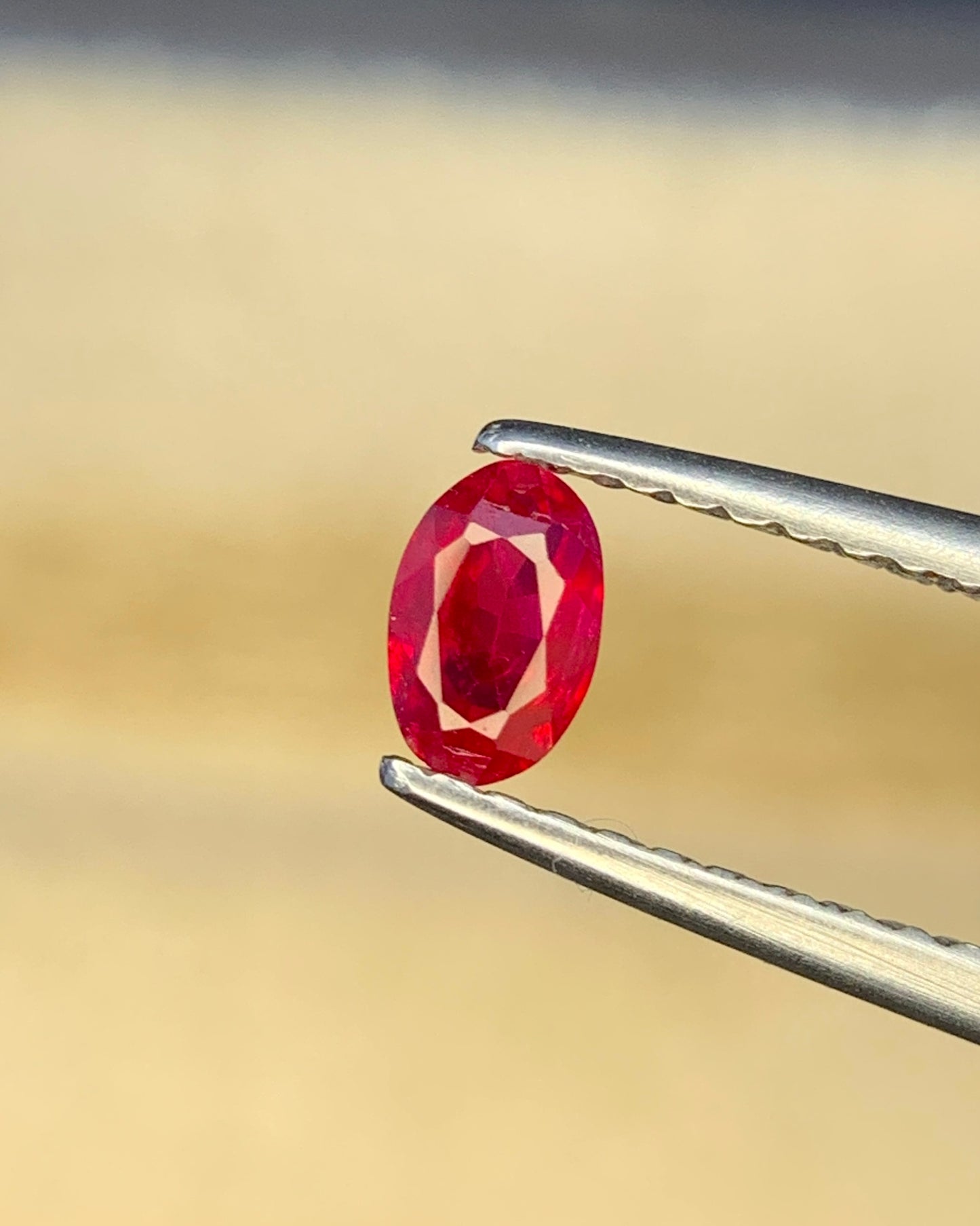 Natural Ruby 0.36 Carat 5x3.3 MM Oval Shape Faceted Gemstone