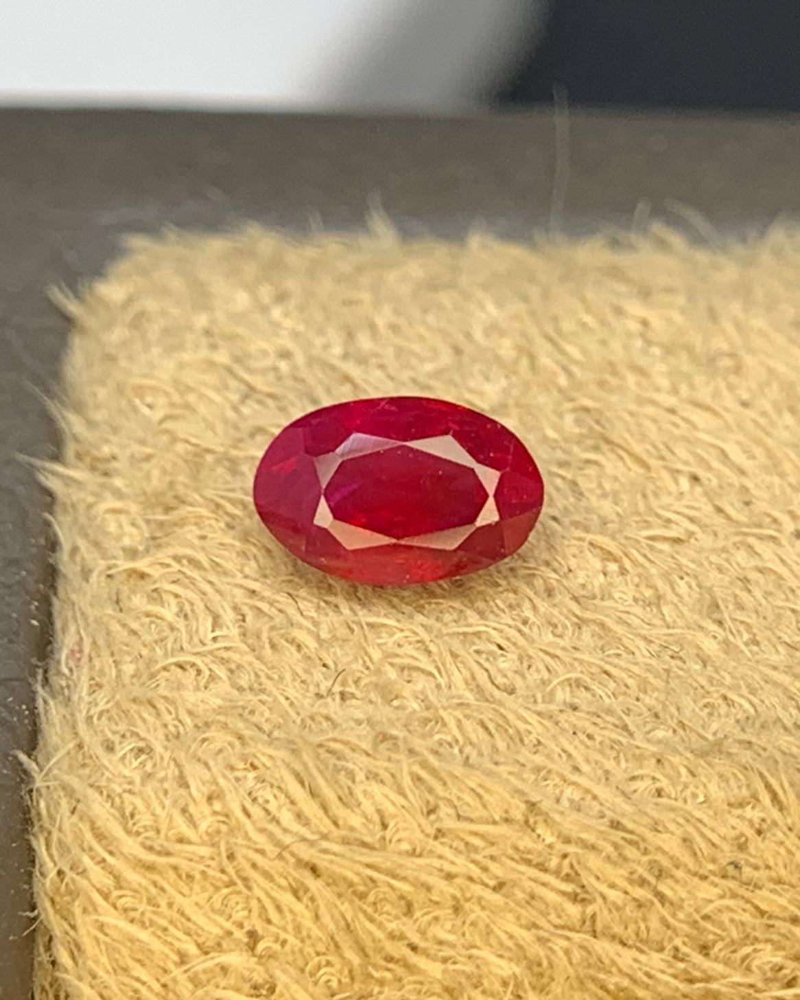 Natural Ruby 0.36 Carat 5x3.3 MM Oval Shape Faceted Gemstone