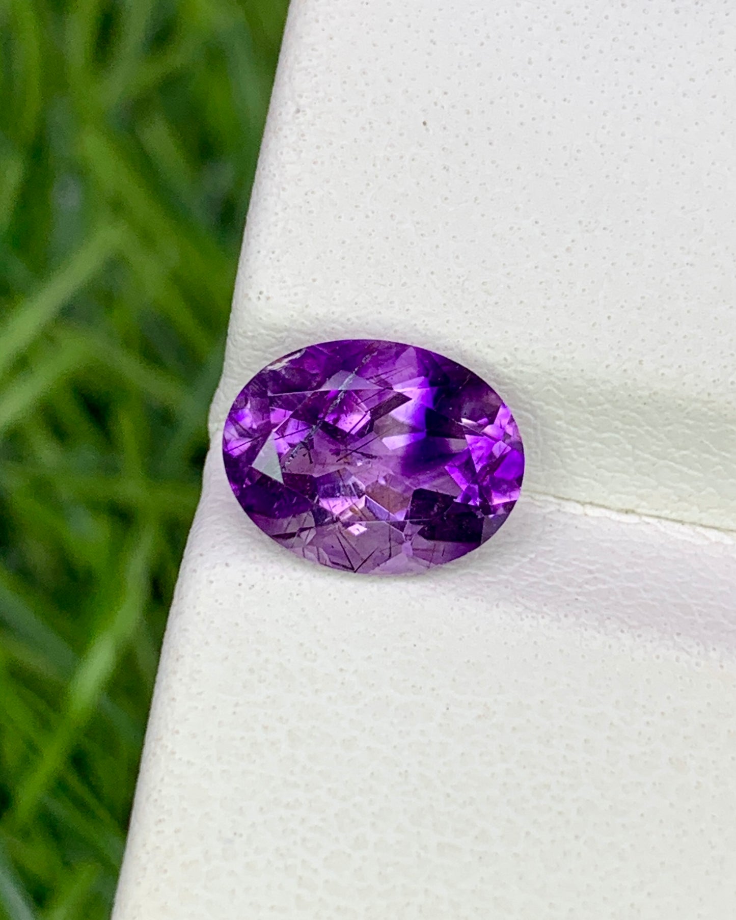 Natural Super Seven 1.72 Carat 9x7 MM Oval Shape Faceted Gemstone with 7 Crystals Healing Stone Seven Chakra Melody Stone
