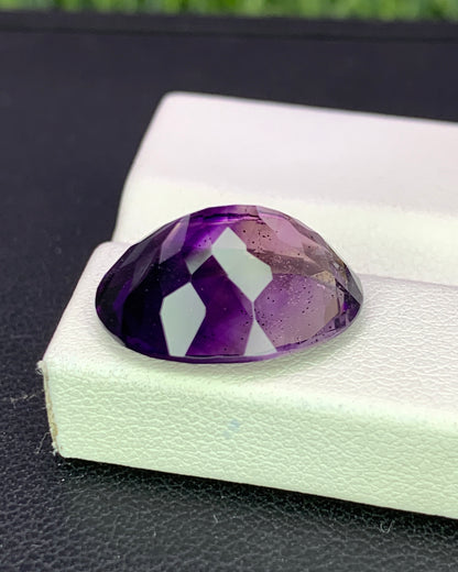 Natural Super Seven 9.54 Carat 16.8x12.5 MM Oval Shape Faceted Gemstone with 7 Crystals Healing Stone Seven Chakra Melody Stone