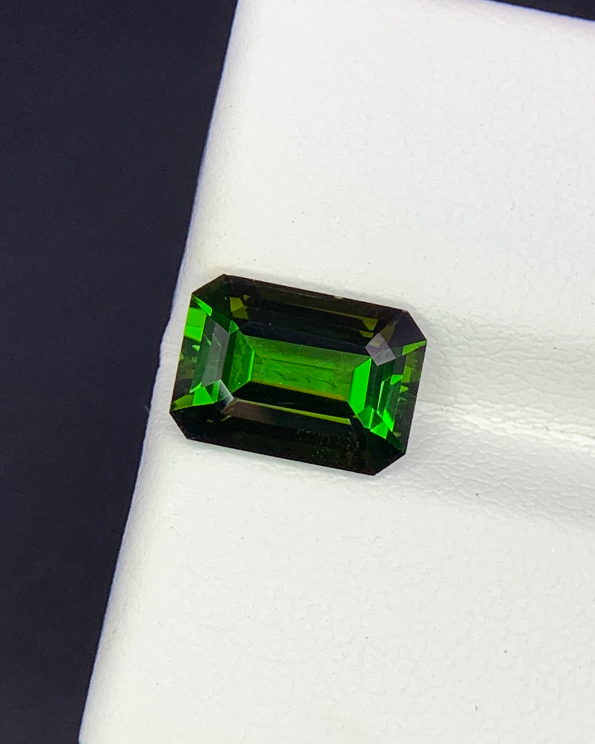 Natural Flawless Green Tourmaline 2.44 Carat 9.7x6.9 MM Octagon Shape Faceted Gemstone