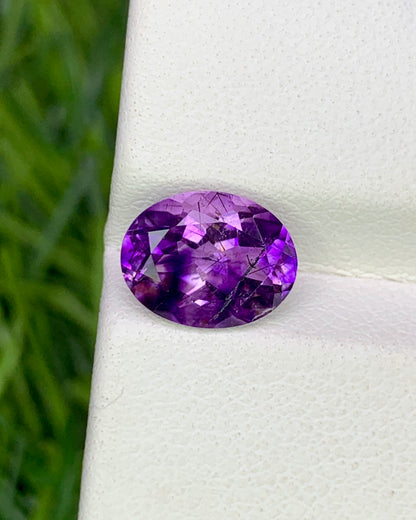 Natural Super Seven 1.72 Carat 9x7 MM Oval Shape Faceted Gemstone with 7 Crystals Healing Stone Seven Chakra Melody Stone