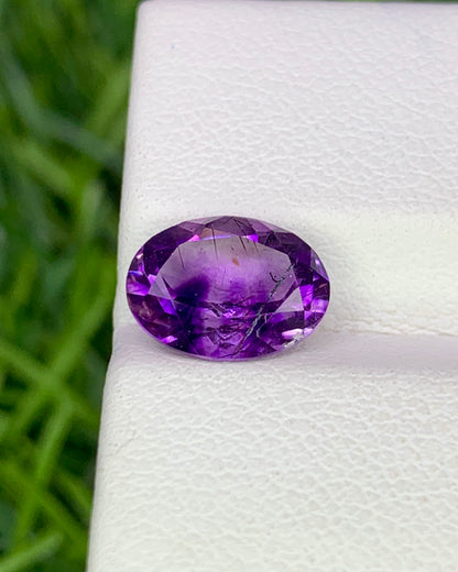 Natural Super Seven 1.72 Carat 9x7 MM Oval Shape Faceted Gemstone with 7 Crystals Healing Stone Seven Chakra Melody Stone