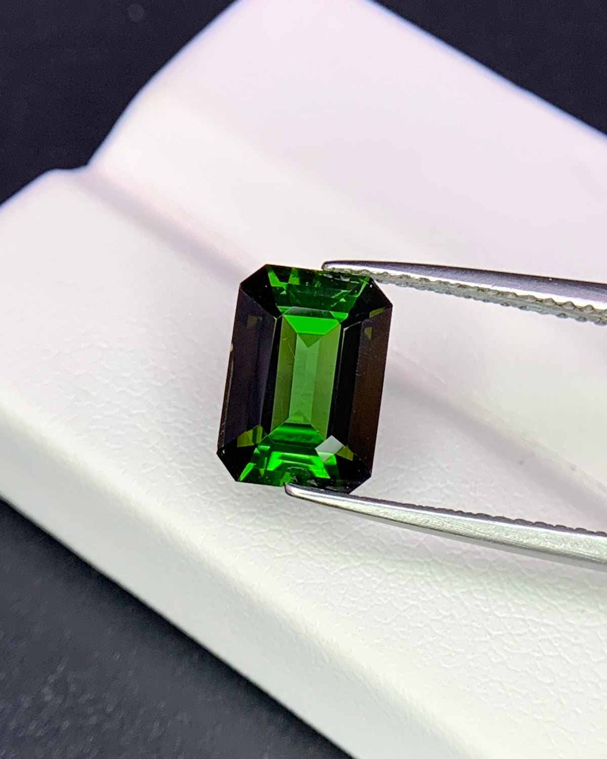 Natural Flawless Green Tourmaline 2.44 Carat 9.7x6.9 MM Octagon Shape Faceted Gemstone