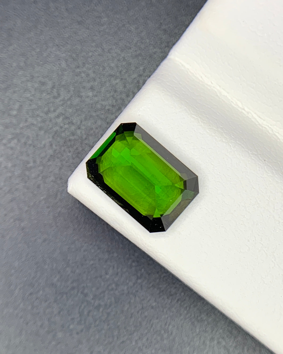 Natural Flawless Green Tourmaline 2.44 Carat 9.7x6.9 MM Octagon Shape Faceted Gemstone