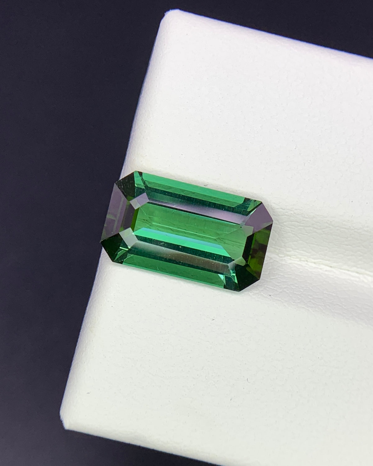 Natural Green Tourmaline 3.44 Carat 12.8x7.3 MM Octagon Shape Faceted Gemstone 