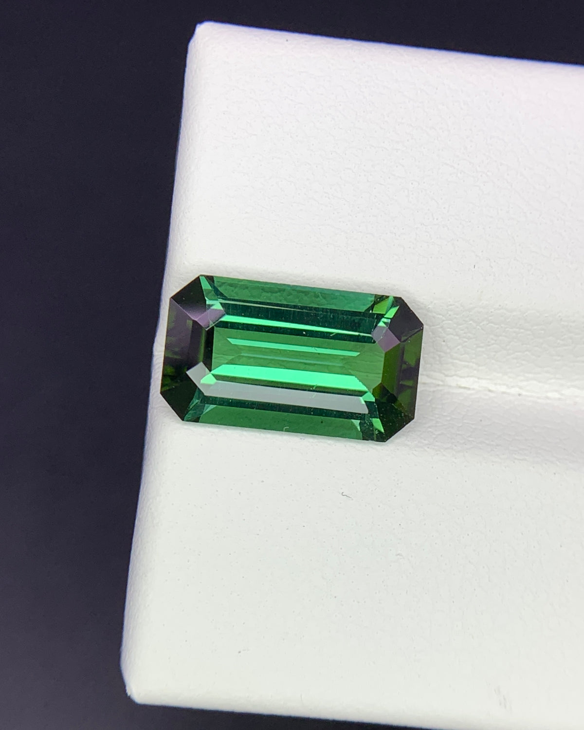 Natural Green Tourmaline 3.44 Carat 12.8x7.3 MM Octagon Shape Faceted Gemstone 