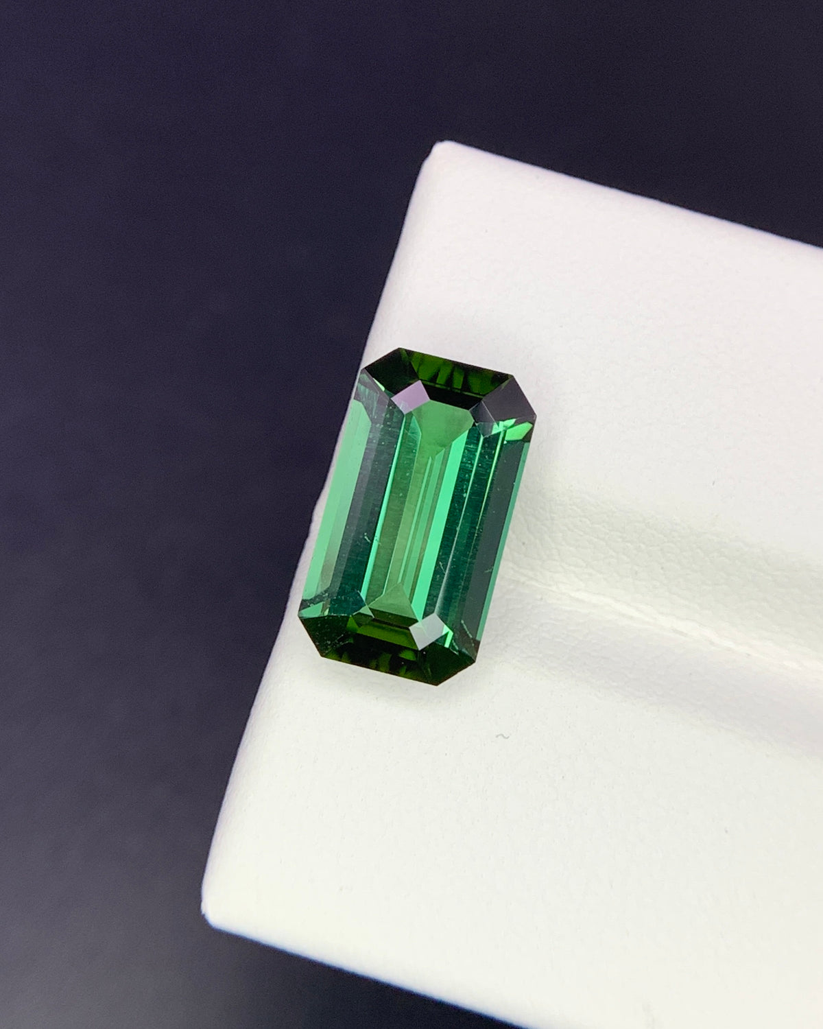 Natural Green Tourmaline 3.44 Carat 12.8x7.3 MM Octagon Shape Faceted Gemstone 