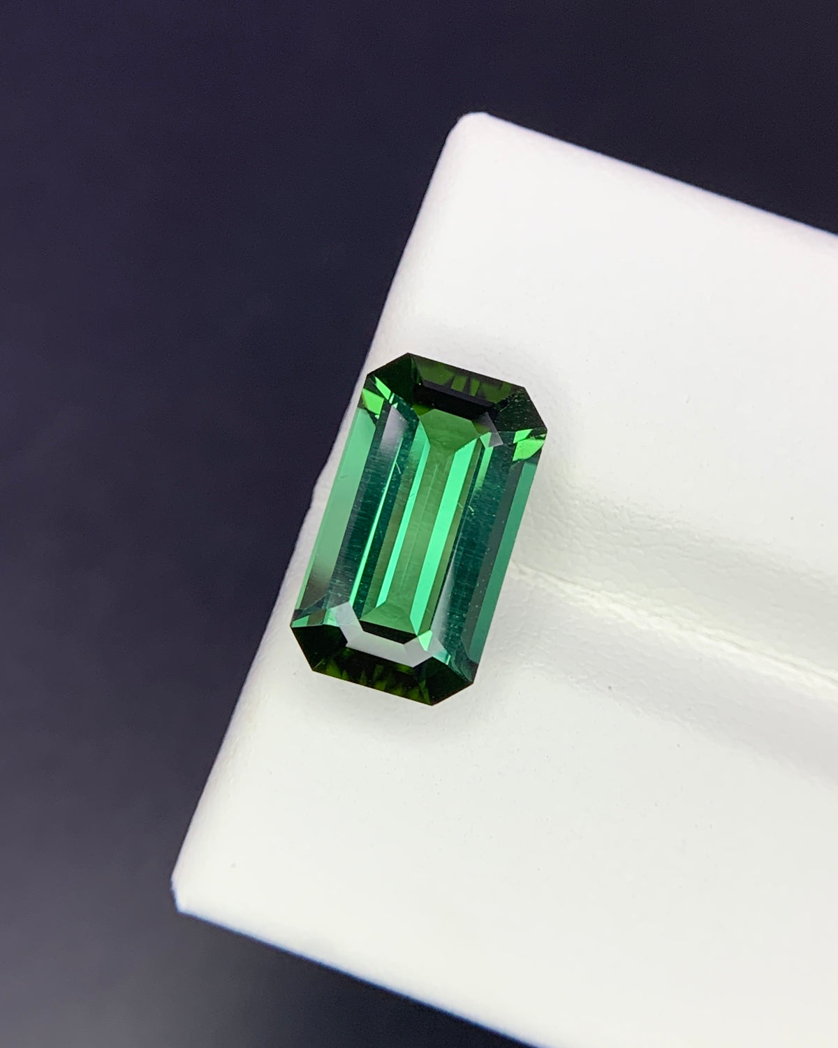 Natural Green Tourmaline 3.44 Carat 12.8x7.3 MM Octagon Shape Faceted Gemstone 
