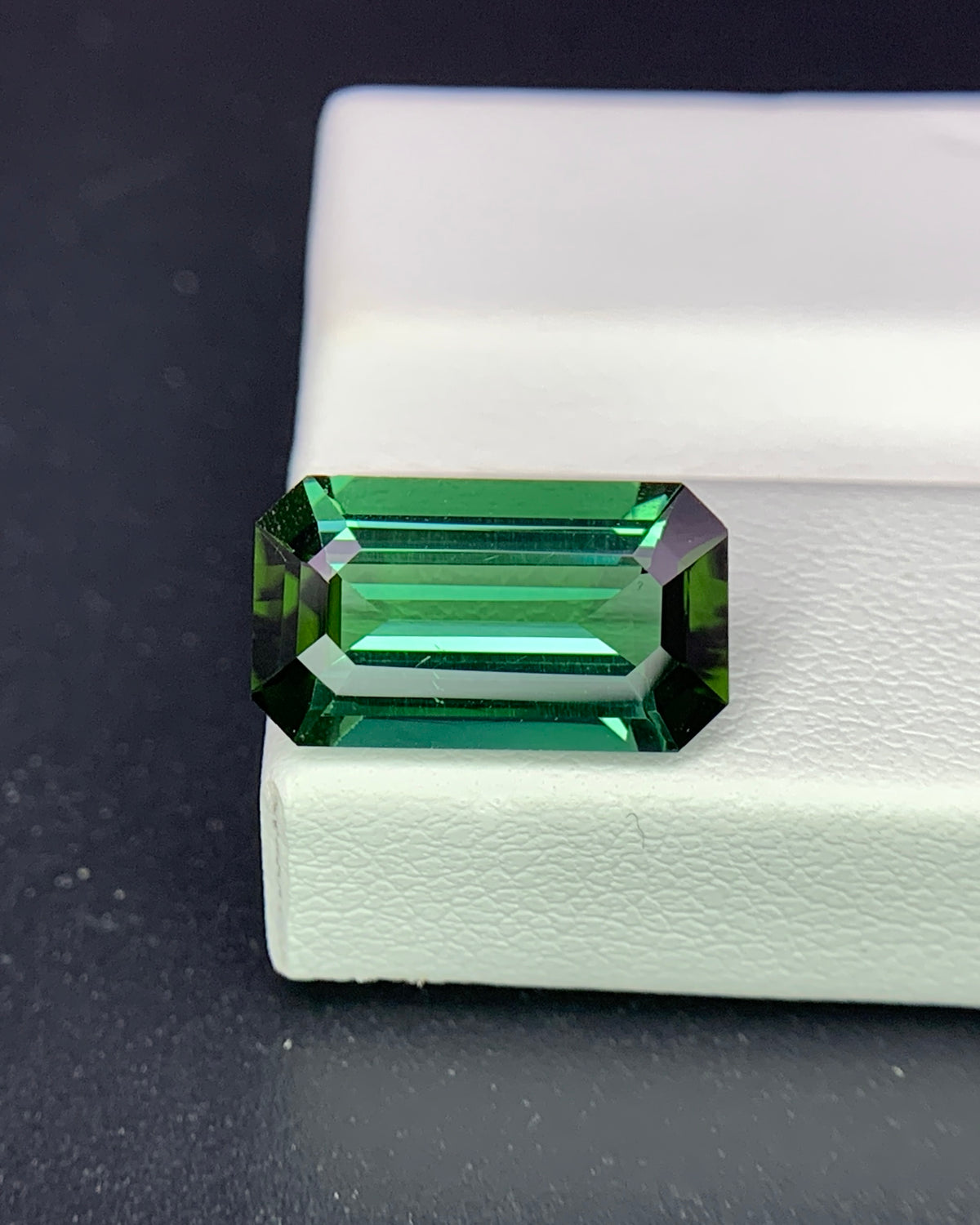 Natural Green Tourmaline 3.44 Carat 12.8x7.3 MM Octagon Shape Faceted Gemstone 