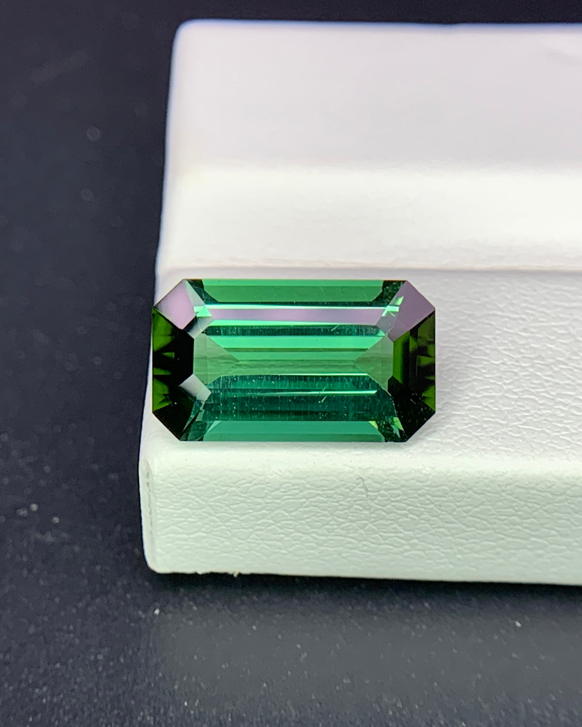 Natural Green Tourmaline 3.44 Carat 12.8x7.3 MM Octagon Shape Faceted Gemstone 