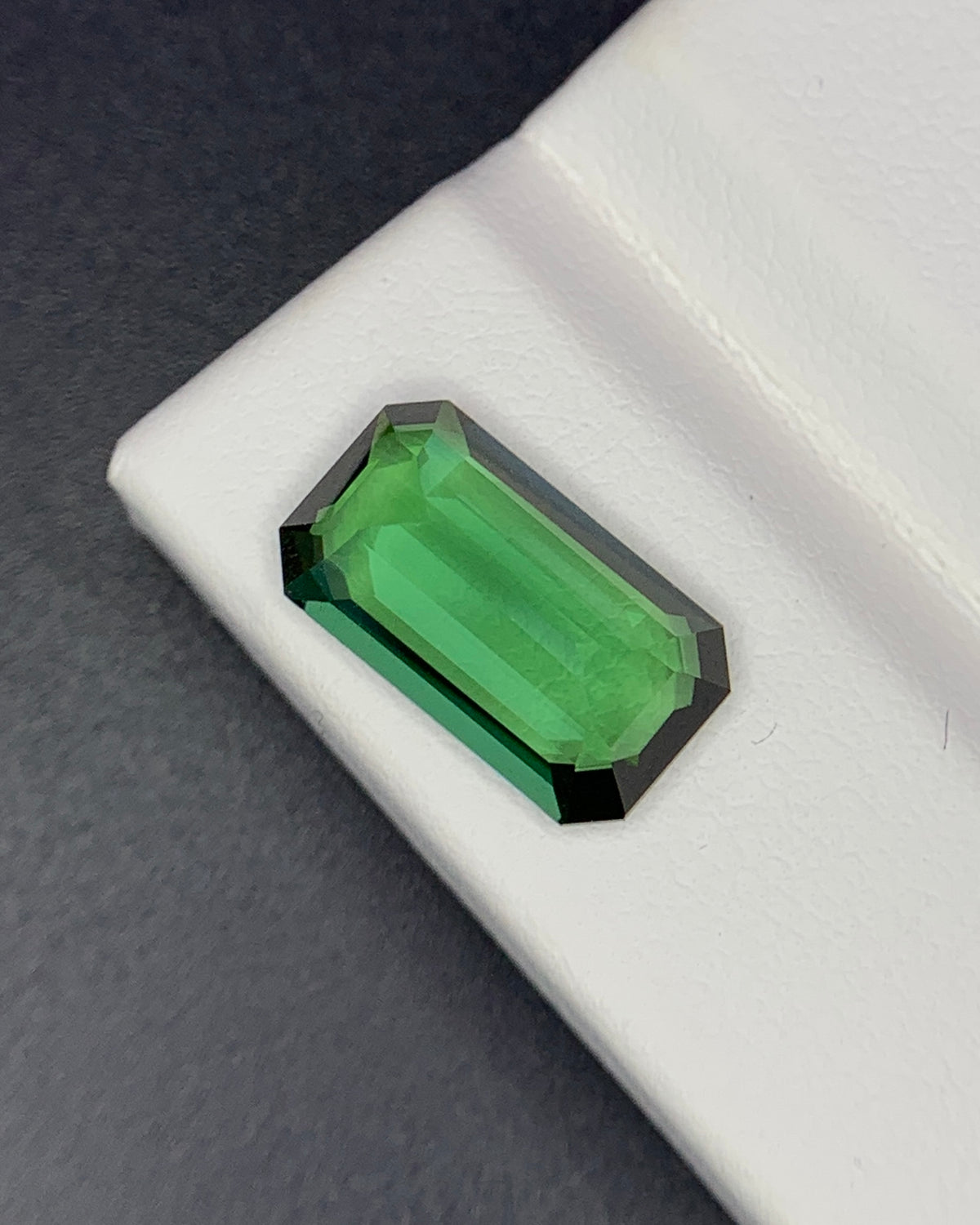Natural Green Tourmaline 3.44 Carat 12.8x7.3 MM Octagon Shape Faceted Gemstone 