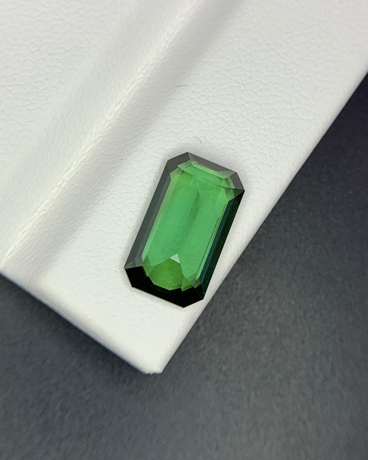 Natural Green Tourmaline 3.44 Carat 12.8x7.3 MM Octagon Shape Faceted Gemstone 