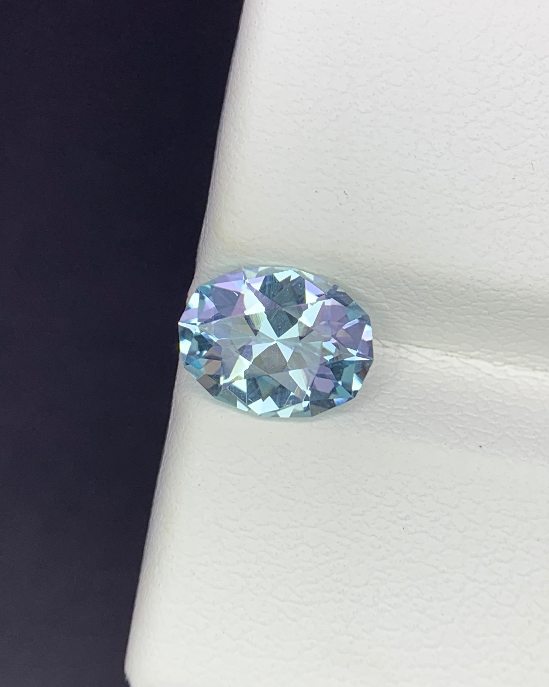 Natural Santa Maria Aquamarine 1.16 Carat 8.2x6.6 MM Fancy Shape Faceted Gemstone 