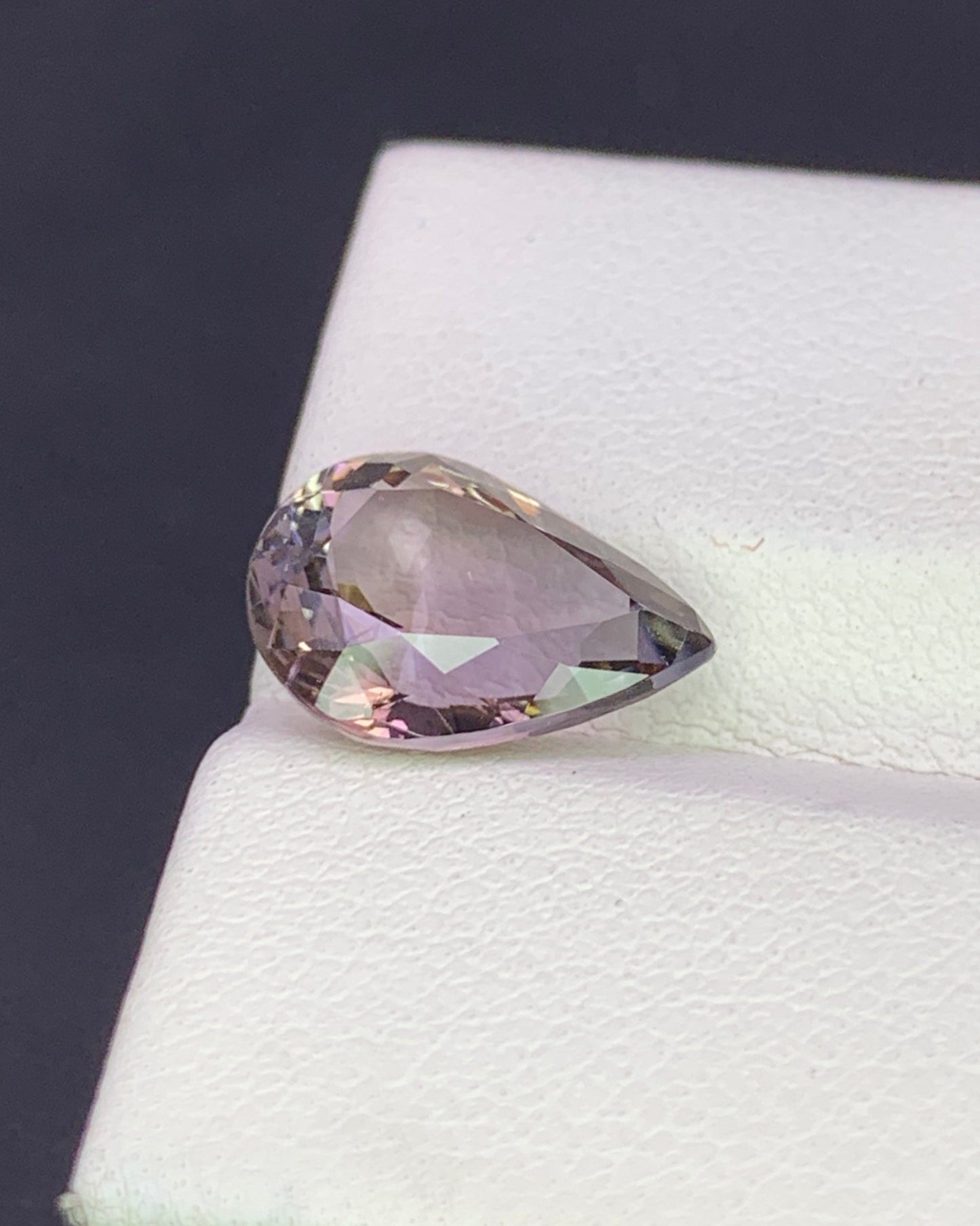 Natural Unheated Bi Color Tanzanite 3.30 Carat 11.4x8.5 MM Pear Shape Faceted Gemstone