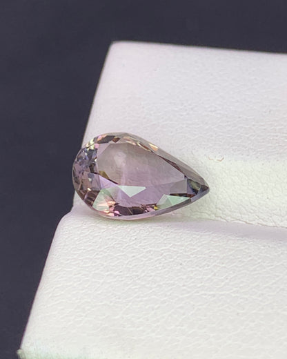 Natural Unheated Bi Color Tanzanite 3.30 Carat 11.4x8.5 MM Pear Shape Faceted Gemstone