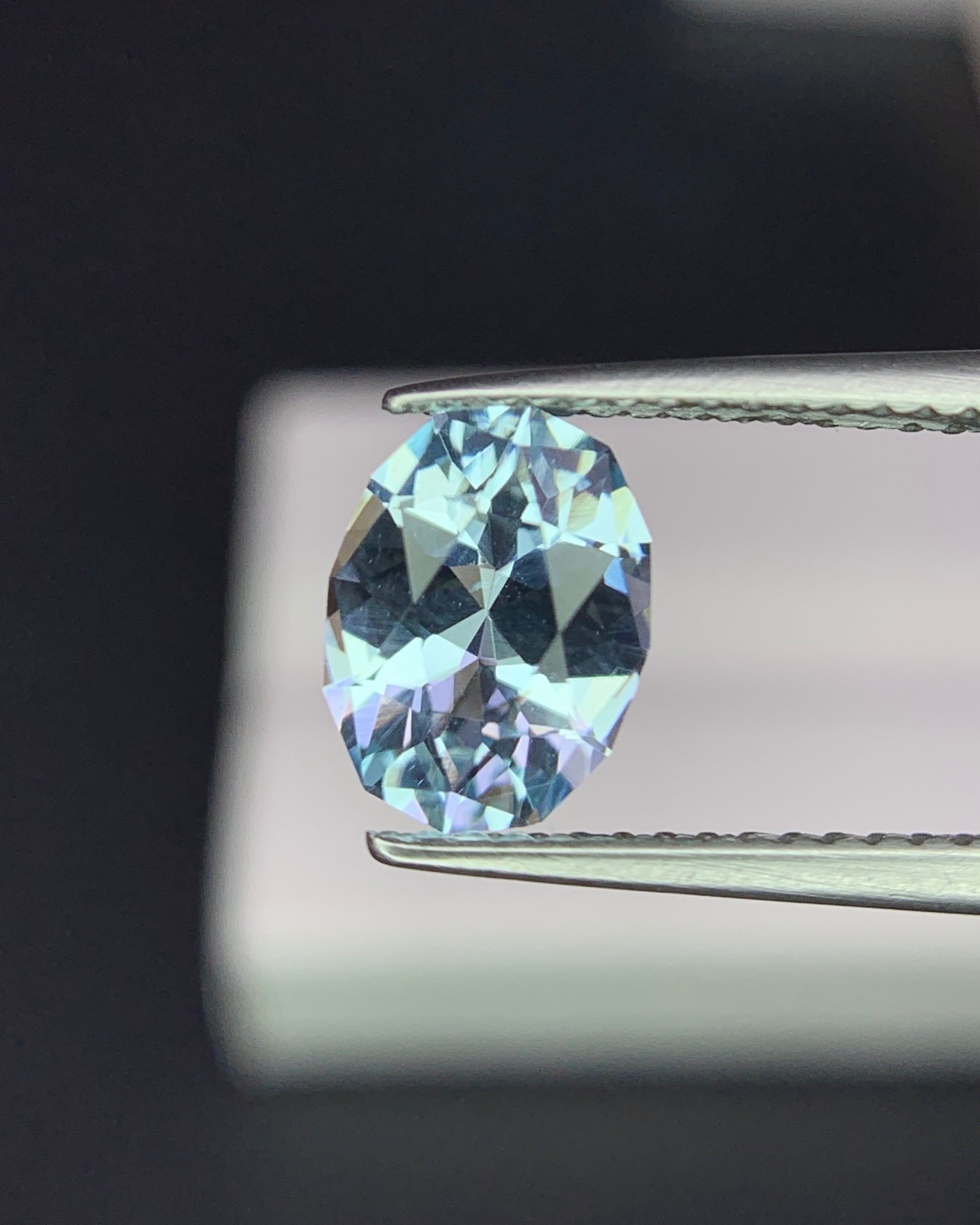 Natural Santa Maria Aquamarine 1.16 Carat 8.2x6.6 MM Fancy Shape Faceted Gemstone 