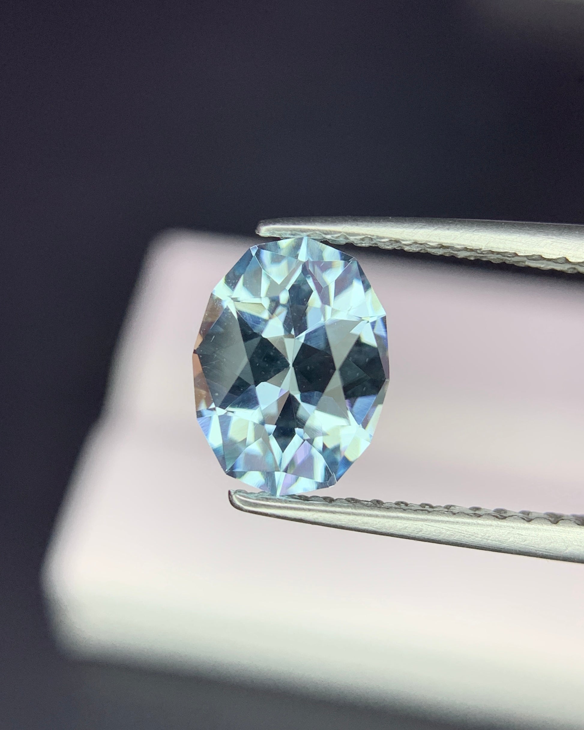 Natural Santa Maria Aquamarine 1.16 Carat 8.2x6.6 MM Fancy Shape Faceted Gemstone 
