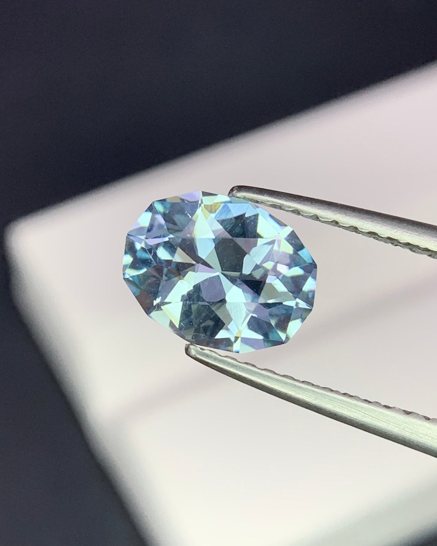 Natural Santa Maria Aquamarine 1.16 Carat 8.2x6.6 MM Fancy Shape Faceted Gemstone 