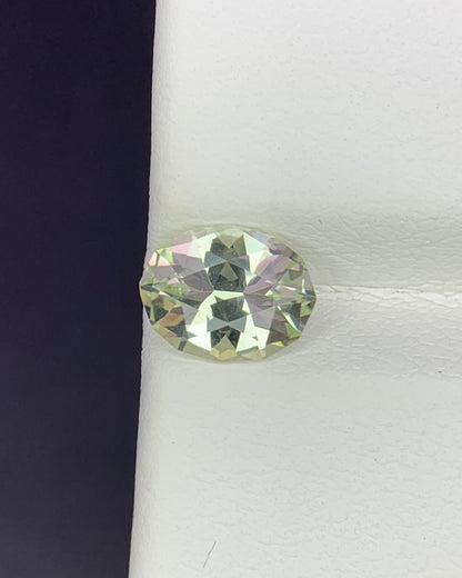 Natural Heliodor Aquamarine 1.00 Carat 8x6.2 MM Oval Shape Yellow Aquamarine Faceted Gemstone