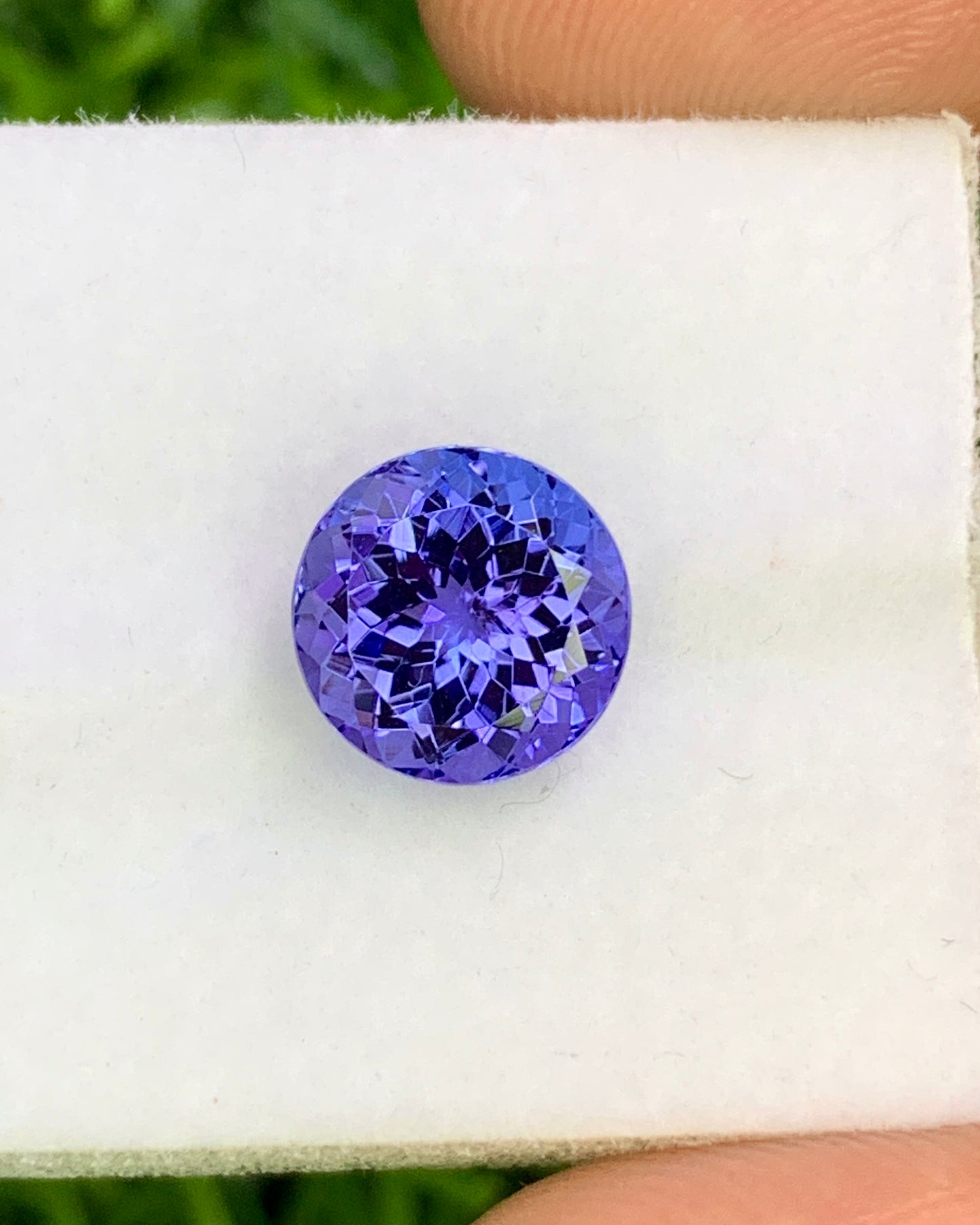 Natural Bi Color Tanzanite 2.80 Carat 8x8 MM Round Shape Faceted Gemstone