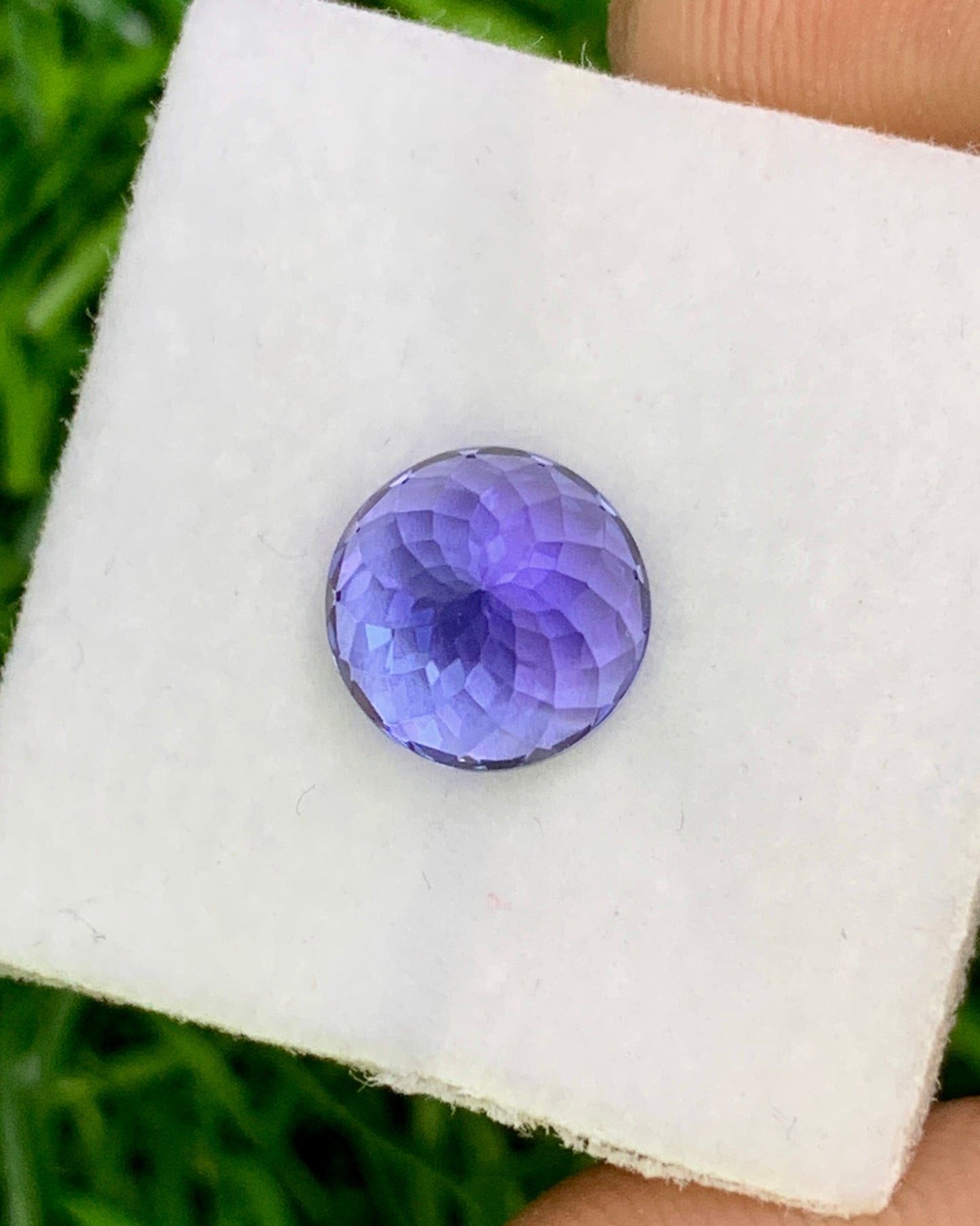 Natural Bi Color Tanzanite 2.80 Carat 8x8 MM Round Shape Faceted Gemstone